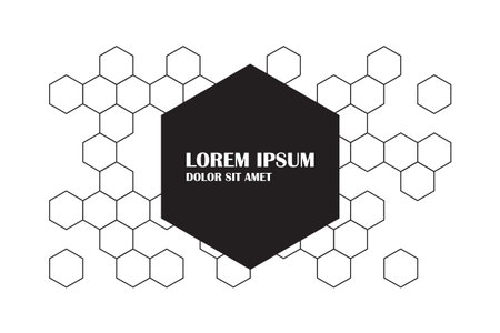 Hexagon grid icon in flat style. Hexagonal vector illustration on isolated background. Technology...