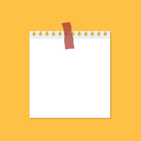 Paper sheet icon set in flat style. Note paper pieces vector illustration on isolated background. Sheets of note papers sign business concept.のイラスト素材