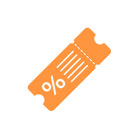 Gift voucher icon in flat style. Discount vector illustration on isolated background. Promotion coupon sign business concept.のイラスト素材