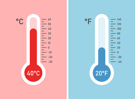 Thermometer icon set in flat style. Climate control vector illustration on isolated background....