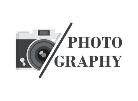 Camera icon in flat style. Photography vector illustration on isolated background. Photo sign business concept.のイラスト素材