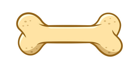 Dog bone icon in cartoon style. Human skeleton vector illustration on isolated background. Healthy...