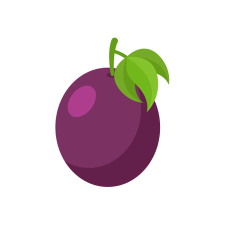 Passion fruit icon in flat style. Passionfruit vector illustration on isolated background. Nature snack sign business concept.のイラスト素材