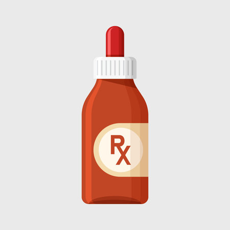 Pill icon in flat style. Drug vector illustration on isolated background. Medicine pharmacy sign business concept.のイラスト素材