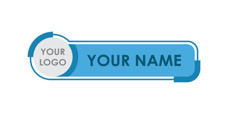 Name tag icon in flat style. Business card vector illustration on isolated background. Corporate template sign business concept.のイラスト素材