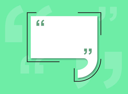 Blank speech bubble template icon in flat style. Bubble with quote vector illustration on isolated background. Dialogue frame sign business concept.のイラスト素材