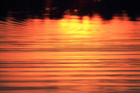 a reflection of the sunの写真素材