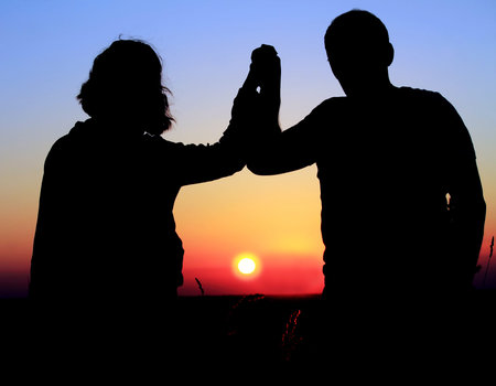 couple at sunset