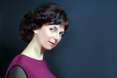 Portrait of a woman with makeup