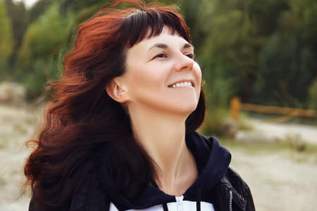 portrait of a woman with makeupの写真素材