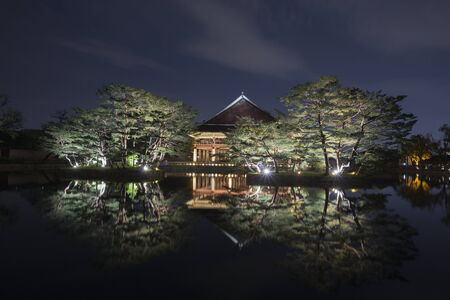 Gyeongbokgung Palace at night in Seoul,south Korea.のeditorial素材