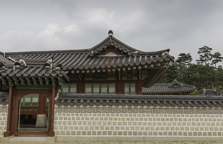 Gyeongbokgung Palace in Seoul,South Korea.のeditorial素材