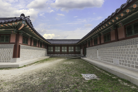 Gyeongbokgung Palace in Seoul,South Korea.のeditorial素材