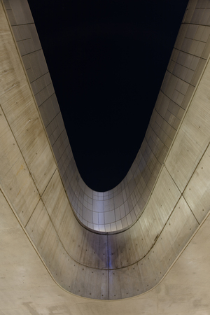 SEOUL, SOUTH KOREA - NOVEMBERÂ 20: Dongdaemun Design Plaza at Night, New development in Seoul, designed by Zaha Hadid. Photo taken  NovemberÂ 20, 2016 in Seoul, South Korea.のeditorial素材