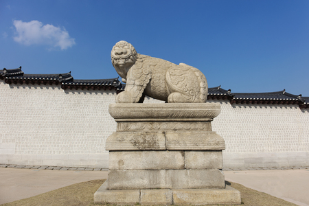 Gyeongbokgung Palace in Seoul,South Korea.の写真素材