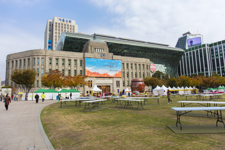 SEOUL, SOUTH KOREA - November 6:  Kimchi culture Festival at seoul Square Photo taken on november 6 2016 Â in Seoul South Korea.のeditorial素材