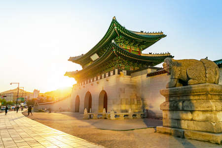 Gyeongbokgung Palace in Seoul South Koreaのeditorial素材