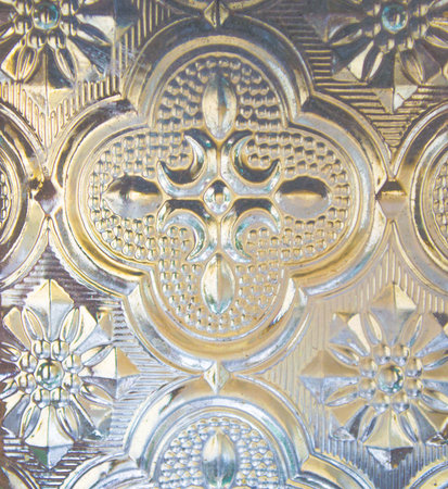 Patterned glass thaiの写真素材