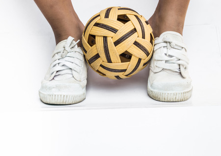 Takraw need to be trained  continuouslyの写真素材