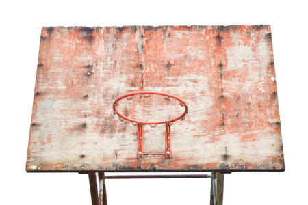 Old Broken Basketball Backboard