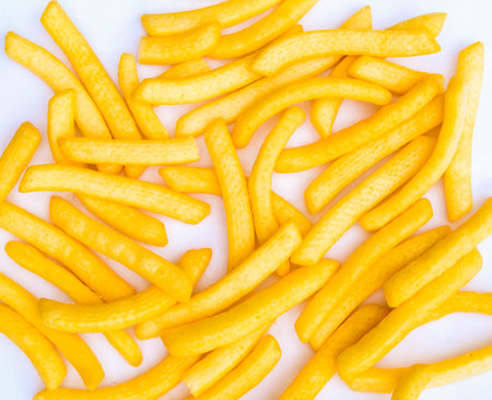 french fries background, closeup shot