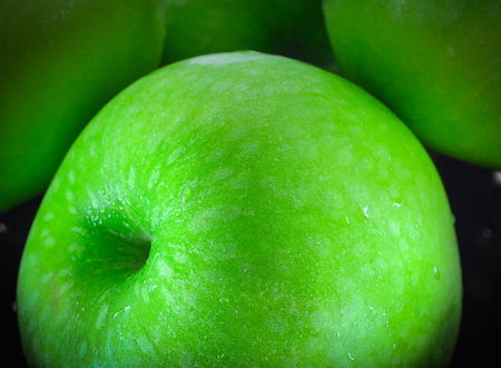 green apple macroの写真素材