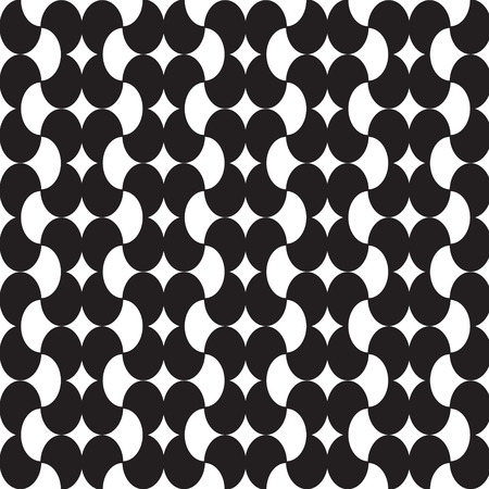 Abstract background with Black and white geometric pattern vector illustration .のイラスト素材