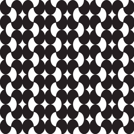 Abstract background with Black and white geometric pattern vector illustration .のイラスト素材