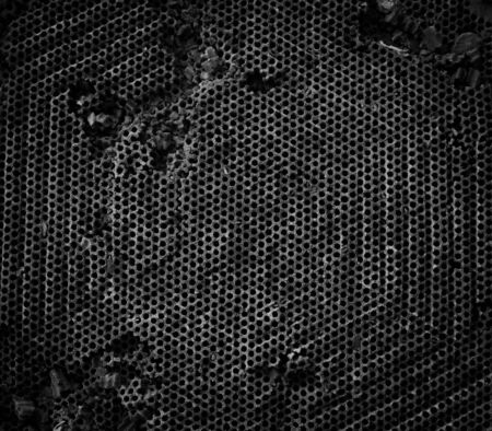 Close up of infrared gas stove corrosion of metalsの写真素材