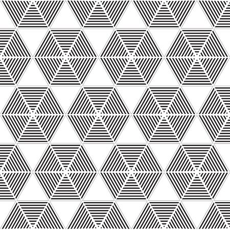 Black and White seamless graphic pattern abstract vector background.のイラスト素材