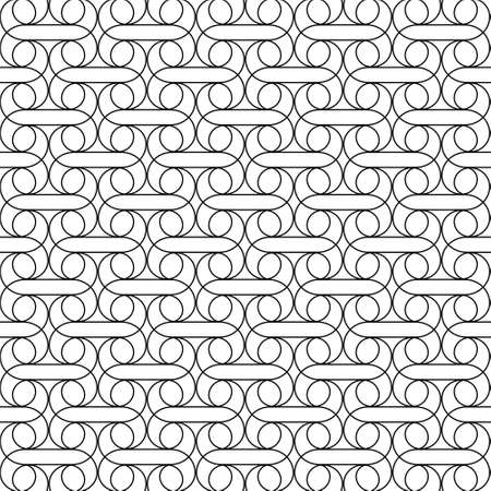 black linear abstract illustration on  white backgroundのイラスト素材