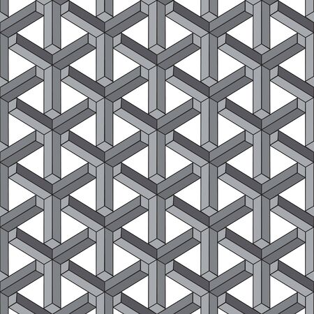 Black and gray graphic pattern abstract vector background. Modern stylish texture.のイラスト素材