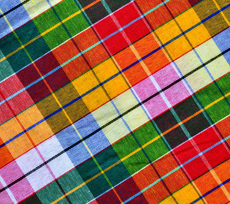 Colorful loincloth fabric backgroundの写真素材