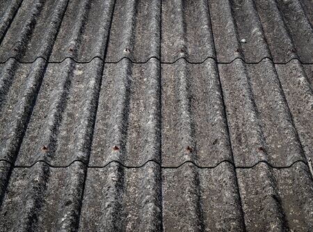 Tiles on old roof architecture background.の写真素材