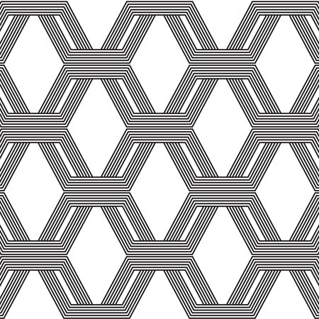 black line graphic pattern abstract vector background. Modern stylish texture.のイラスト素材