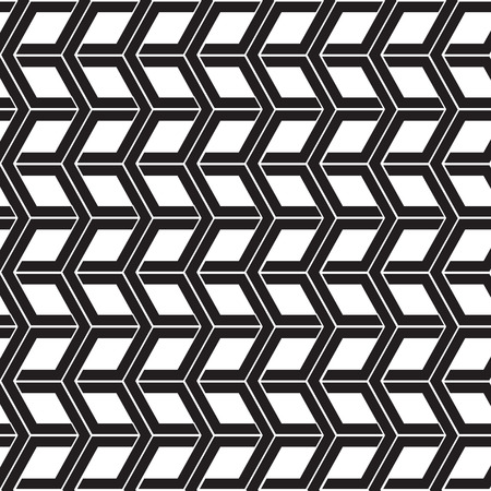 Black and white geometric pattern background vector. Modern stylish texture.のイラスト素材