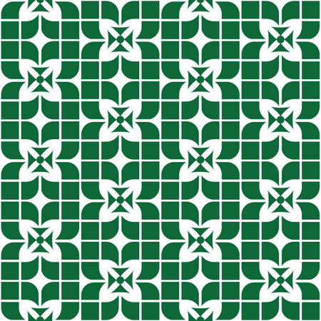 green flower pattern background vector. Modern stylish texture.のイラスト素材