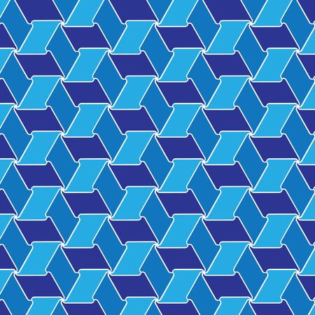 Blue and white graphic pattern abstract vector background. Modern stylish texture.のイラスト素材