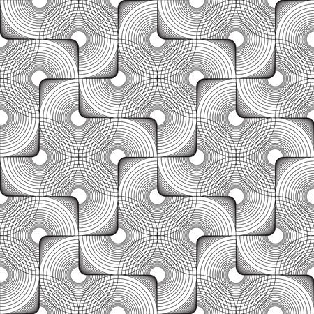 Black line  graphic pattern abstract vector background. Modern stylish texture.のイラスト素材