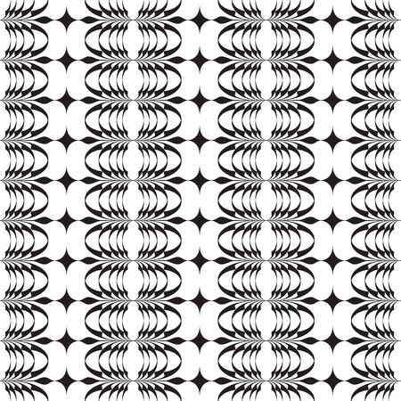 Black and white graphic pattern abstract vector background. Modern stylish texture.のイラスト素材