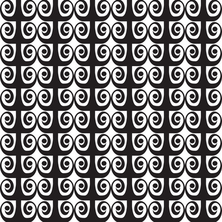 Black and white graphic pattern abstract vector background. Modern stylish texture.のイラスト素材