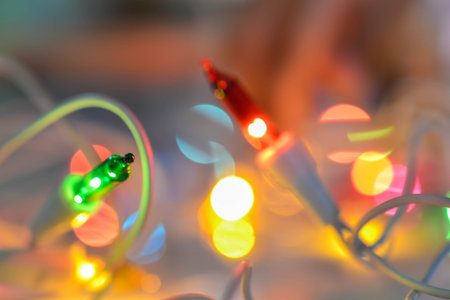 Abstract christmas blurred background