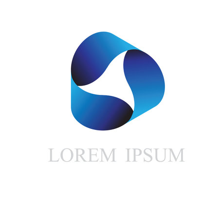 Abstract infinite circle logo templateの写真素材