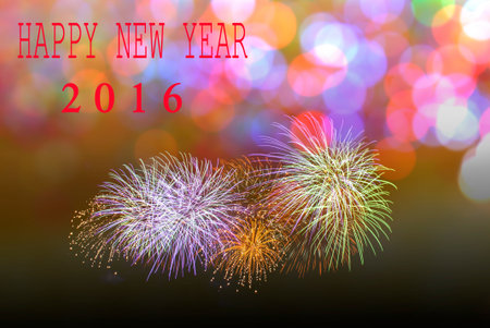 Festive Fireworks. Celebrating Christmas/New Year/National Holidays Concept.