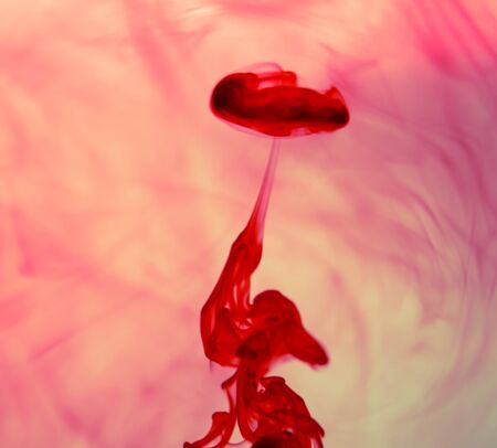 color ink in water backgroundの写真素材