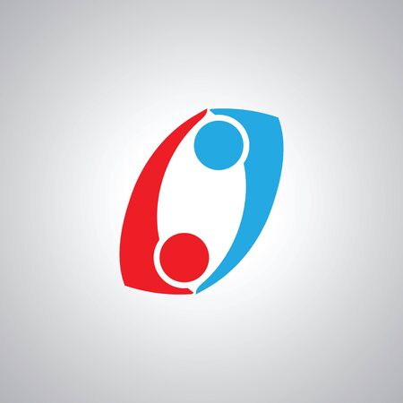 two people icon. people friends logo concept vector icon. this icon also represents friendship, partnership cooperation unity,のイラスト素材