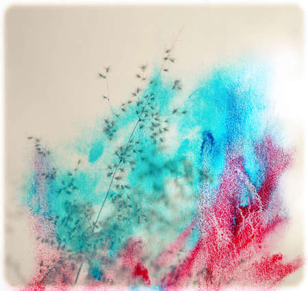 Abstract watercolor splash. Watercolor drop.の写真素材
