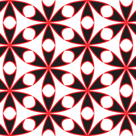 black and red graphic pattern abstract vector background. Modern stylish texture.のイラスト素材