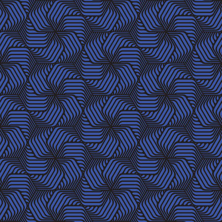 blue Vector pattern. Modern geometric texture. Repeating abstract  background. Polygonal linear grid from striped elements.のイラスト素材