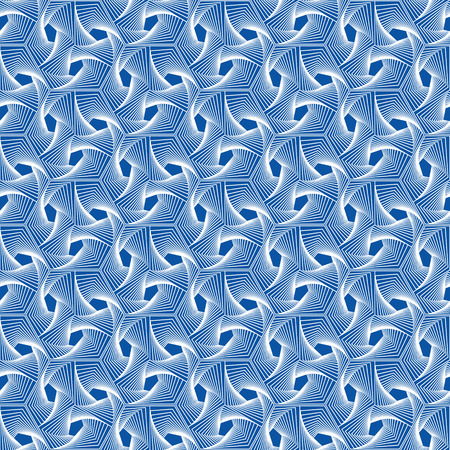 blue and white geometric pattern abstract vector background. Modern stylish texture.のイラスト素材